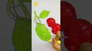 Quả g&igrave; đỏ mọng thế n&agrave;y🤔#shortsvideoyoutube #chuothongchannel #tomau #coloring #asrm #art #drawing 