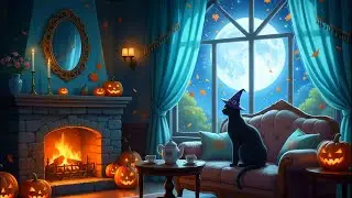Warm Fireplace in a Quiet Cabin 🔥🏡 | Lofi Music for Sleep & Relaxation