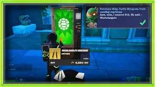 Purchase Ninja Turtle Weapons from Vending Machines - Fortnite Chapter 5, Season 1