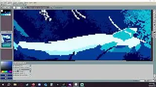 Drawing Hydro Blast Aesprite time laps