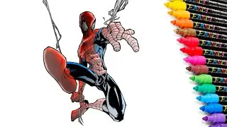 Spider-Man Coloring Pages | Classic Spider-Man | Avengers Coloring Book [NCS]
