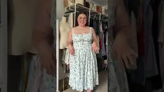Full coverage and adjustable straps in the back! 🫶🏻 #milkmaiddress #plussizesundress