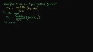 Convective mass transfer - water vapor transport in air