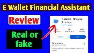 E Wallet Financial Assistant app review | Real or fake