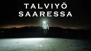 J&auml;&auml;t&auml; pitkin saareen y&ouml;ksi | Ahkion esittely | Kotateltta ja kamiina