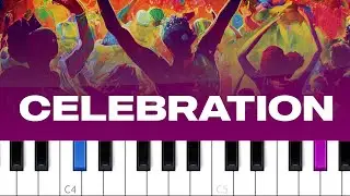 Kool & The Gang - Celebration (piano tutorial)
