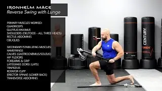 IRONHELM Mace Reverse Swing with Lunge #IronhelmFitness #IronhelmMace #MaceWorkout