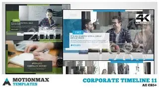 After Effects Template - Corporate Timeline 11 by MotionMAX&nbsp;| AE Video Display Template #Videohive