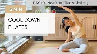 5-MIN COOL DOWN PILATES ROUTINE / NO EQUIPMENT / POST WORKOUT // DAY 10 - NEW YEAR PILATES CHALLENGE