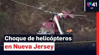 Choque de dos helic&oacute;pteros en Hammonton, Nueva Jersey: uno de los pilotos muri&oacute; tras el accidente