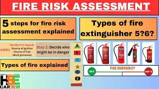 Fire Risk Assessment | 5 Step Of FRA  | Fire Emergency Do's & Don'ts | Type Of Fire  | HSE CAREER