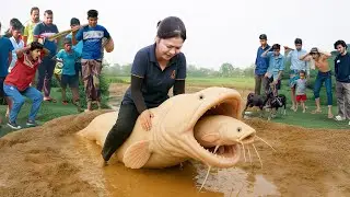 Harvesting Giant White Catfish &ndash; Country Girl Prepares It the Old Way and Amazed Everyone