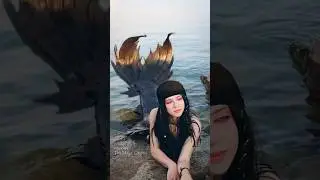 The mermaid with red eyes