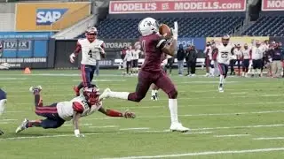 Curtis Warriors score game winning TD in PSAL HS football City Championship Game at Yankee Stadium.