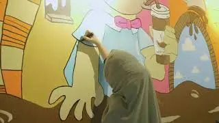 Mural at Monocle Coffee Banjarmasin // nabilazirus