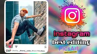 Instagram Profile Wall Photo Editing | Picsart editing || #shorts #shortsvideo #youtubeshorts