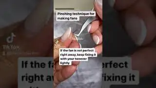 Pinching Technique for Making Fans