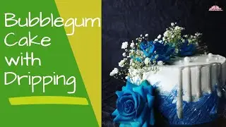 Bubblegum Flavour Cake With Unique Design | Live Cake Making Video