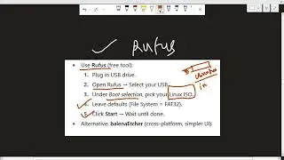 How to create bootable usb drive for linux ISO image | rufus tool
