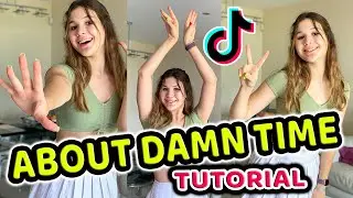 ABOUT DAMN TIME TIKTOK Easy Dance Tutorial | Lizzo Tik Tok Trend SLOWED MIRRORED | DaniG