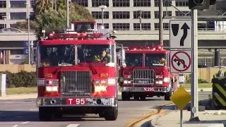 LAFD Light Force 95 Responding w/ Air Horn