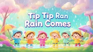 ⭐Tip-Tip Rain Song for Kids | Cute English Rhyme | Rainy Day Fun