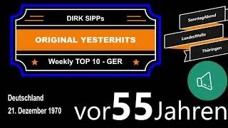 Yesterhits Weekly Top Ten Germany vor 55 Jahren