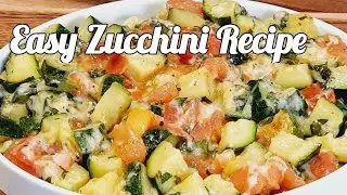 Zucchini and Tomatoes makes a delicious dish. Simple Zucchini Recipe #zucchinirecipes