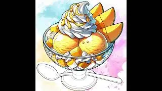 Tropical Mango Sundae #shorts #tropical #mango #sundaes #dessert #treat