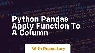 python pandas apply function to a column