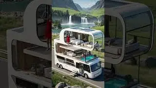 Luxury RV by the Waterfall 🌊🚐 | A Dream Home on Wheels! #rvlife #waterfall