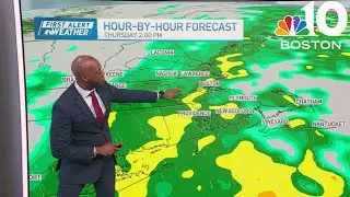 Soaking rain in Boston Thursday, with little relief