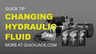How to Change the Hydraulic Fluid from Your QuickJack Power Unit