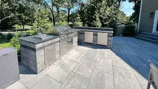 Installing an Outdoor Kitchen BBQ Cambridge Omega 6” Block