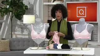 Breezies Jacquard Shine Unlined Support Bra on QVC
