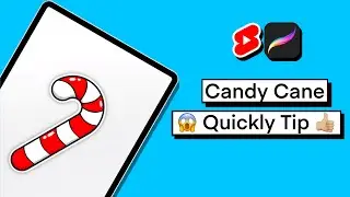 How to draw a candy cane Easy Tip😱 | Illustration & Design