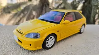 1/18 MotorHelix Honda Civic EK9 Type R Yellow