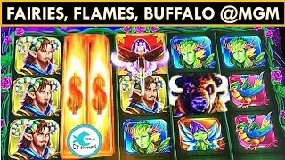 WHO WORE IT BETTER? THE HORNED FAIRY OR THE HORNED BUFFALO? MGM SPRINGFIELD SLOT MACHINE WINS!