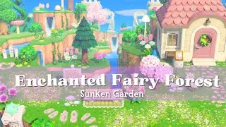 Sunken Fairy Garden | ACNH Villager Yard Speed Build