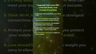 Upgrade Your Love Life: 5 Mindset Shifts That Change Everything #upgrade #love