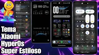 🔥 Lan&ccedil;amento! Tema Xiaomi &Iacute;cones Dark e Control Center Liquid Glass Estilo HyperOs 3 @CiclopeTech