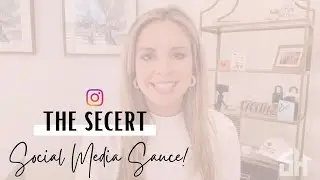 The Secret Social Media Sauce | Instagram | Implement this in your business today!