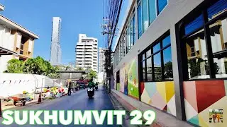 🇹🇭4K | Walking Asok: Soi Sukhumvit 29 | Novotel Living Bangkok Sukhumvit Legacy