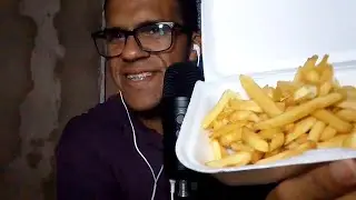 ASMR Batata frita (eating sounds) #asmr #eatingsounds #relax 