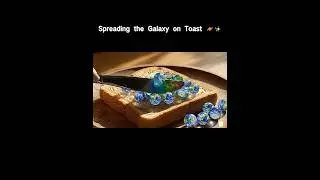 Surreal Breakfast ASMR: Spreading the Galaxy on Toast 🪐✨