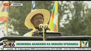 TV WEST LIVE: Okuronda akaruuru okwa Purezidenti Yoweri Museveni - Isingiro