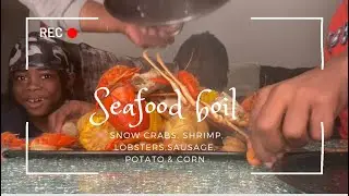 Seafood boil🥰 #mukbang #seafood