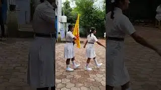School March past, school parade Shri Krishna school
