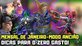 MISS&Atilde;O MENSAL DE JANEIRO | MODO ANCI&Atilde;O 💥 DICAS ZERO GASTO (F2P) | MCOC