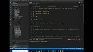 Python Tutorial For Beginners 34 Identity Opera
